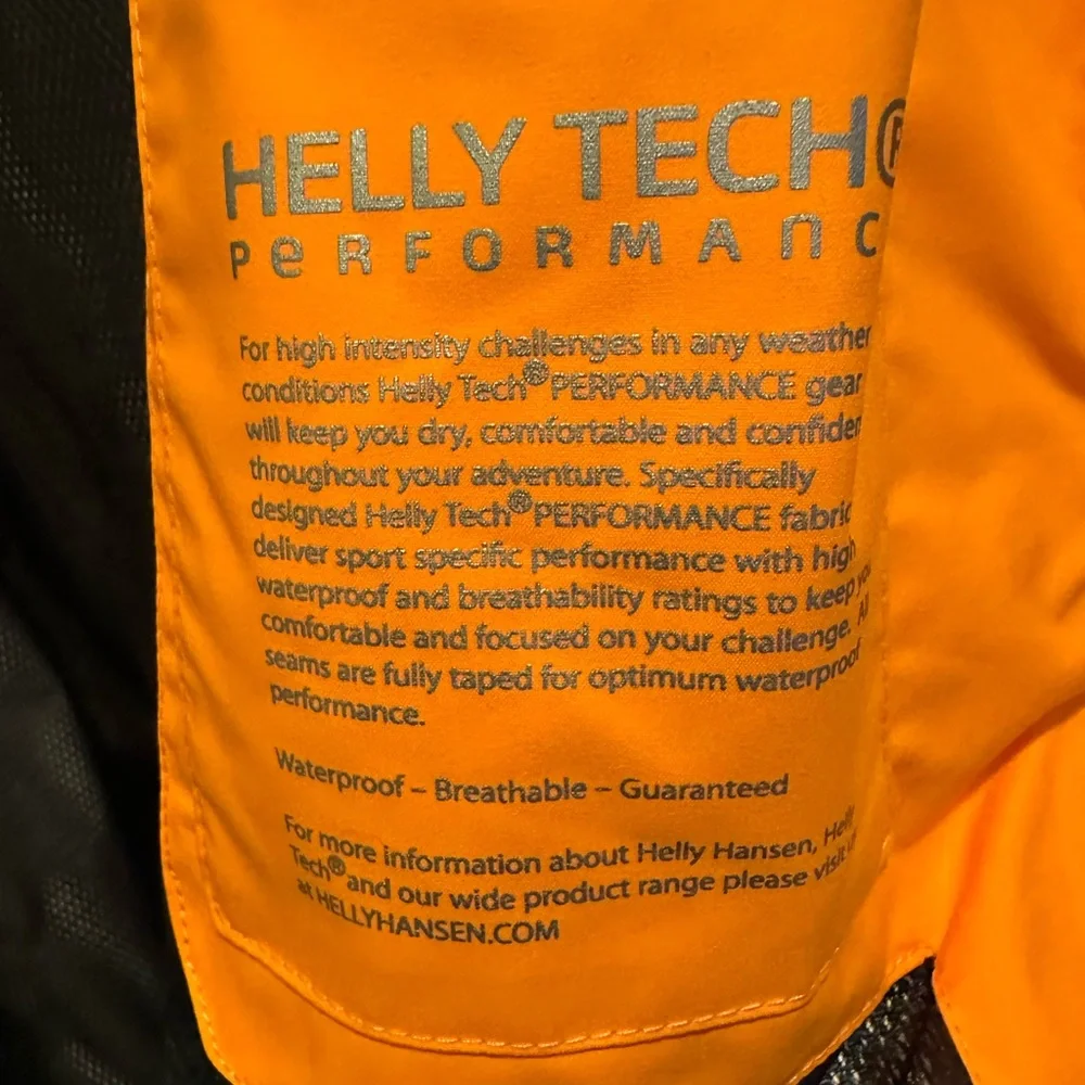 Helly Hansen seabourn men’s Size XL Orange , polar shield Performance Jacket - Picture 14 of 15